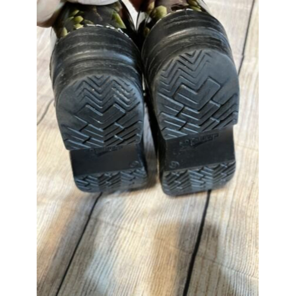 Dansko 39 Emerald Green Snake Scale Pattern Nursing Clogs Womens Shoe Size 8.5 - Picture 7 of 11